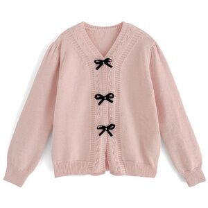 NWT GRL Ribbon Knit Top - Pink Jirai Kei Liz Lisa Ank Rouge Japanese Gyaru